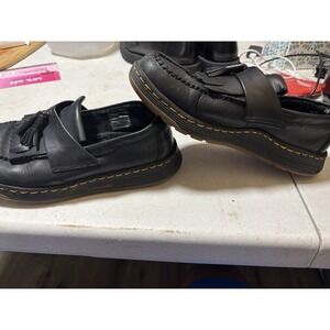 dr martens loafers men black shoes leather Uk6 Us 7